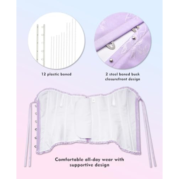 Lavender Frost Purple Corset Top for Women