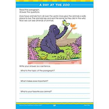 School Zone First Grade Big Learning Workbook - 240 Pages