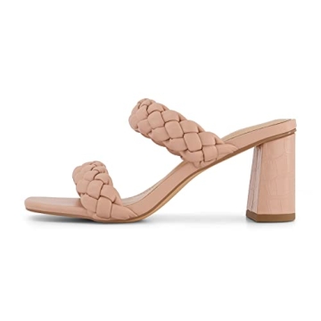 Chic Dunes CUSHIONAIRE Braided Heel Sandal for Comfort