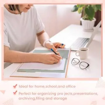 Ctosree Heavy Duty 3 Ring Binder Set in Pastel Colors