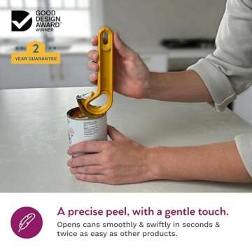 Easy Open Pop Top Can Opener (Apricot) Soda Can Opener, Can Opener For Seniors, Cat Can Opener, Food...