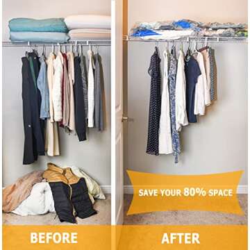 MEIQIHOME Vacuum Storage Bags Set for Clothes and Bedding