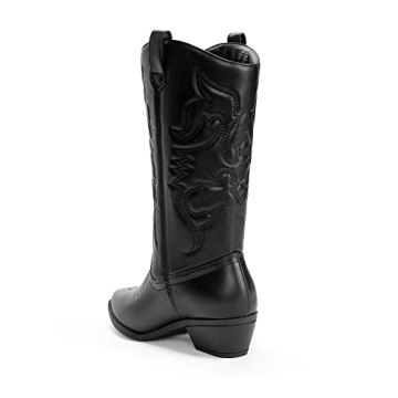 DREAM PAIRS Stylish Comfortable Women's Cowboy Boots