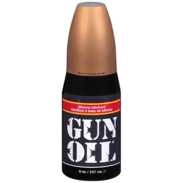 Gun Oil Silicone Based Lubricant 8 Ounce Personal Long-Lasting Sex Lube Condom & Latex-Safe Hypoalle...