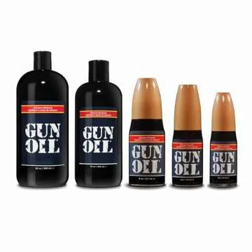 Gun Oil Silicone Based Lubricant 8 Ounce Personal Long-Lasting Sex Lube Condom & Latex-Safe Hypoallergenic Unscented No Residue Non Sticky Intimate Lubrication Works Underwater Couples, Men and Women