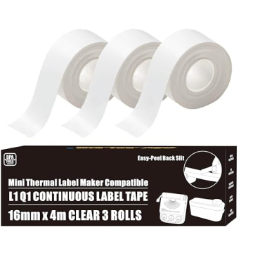 KOI.KIM L1 Label Tape Refill for MakeID - Affordable, Waterproof, & Easy to Use