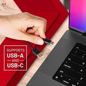 PhotoMate Video Conference Lighting - Webcam Ring Light for Computer, Laptop, MacBook, Monitor - USB-C and USB-A - Small Portable Selfie Light for Zoom Meetings and Streaming