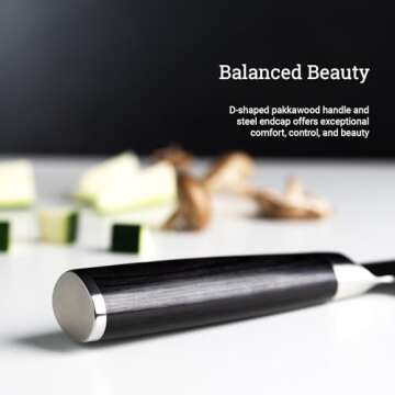 Shun Classic Kiritsuke Knife, 8", Black