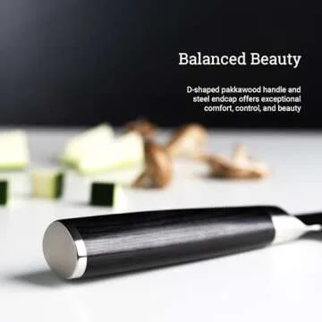 Shun Classic Kiritsuke Knife, 8", Black