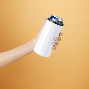 Makerflo 12 oz Slim Sublimation Tumbler - Craft Ready