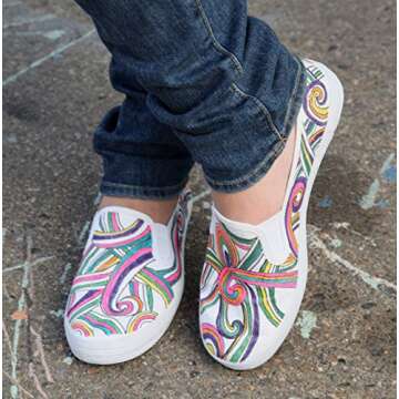 Tulip Permanent Nontoxic Fabric Markers, 20 Pack, Multicolor