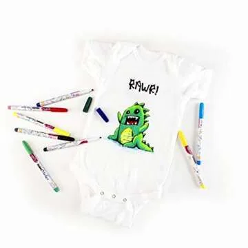 Tulip Permanent Fabric Markers, 20 Pack, Multicolor