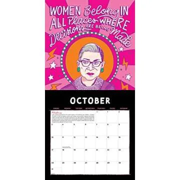 2021 Ruth Bader Ginsburg Wall Calendar for Inspiration