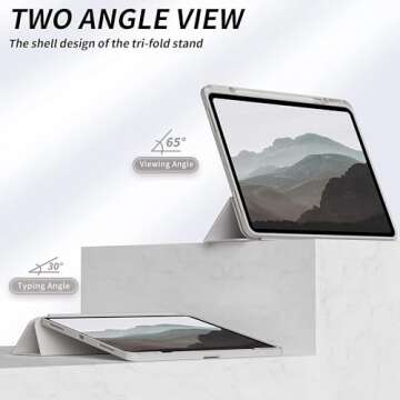 JKSML iPad Pro 12.9 Case with Pencil Holder & Stand