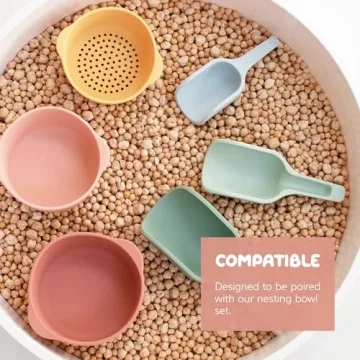 Inspire My Play Silicone Nesting Scoops for Sensory Play