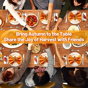 Thanksgiving Napkin Rings Set of 12 for Autumn Gatherings