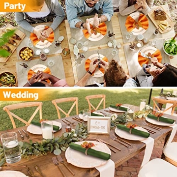 Thanksgiving Napkin Rings Set of 12 for Autumn Gatherings