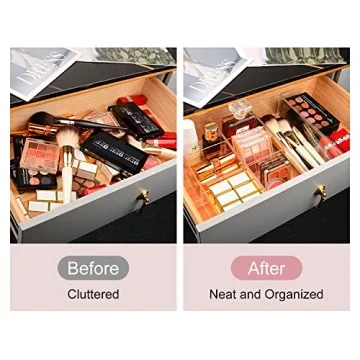 JessLab Acrylic Organizer for Makeup and More Storage Solutions