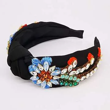 QTMY Rhinestone Crystal Headbands - Fashionable Hair Accessories