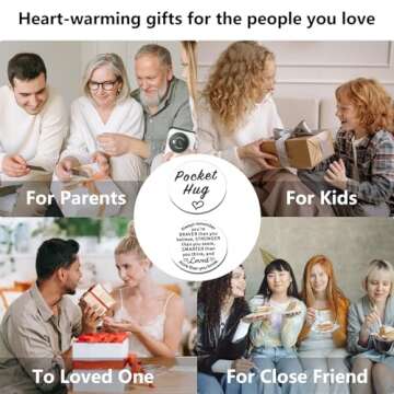 Stocking Stuffers for Teens, Pocket Hug Token 16th 21st Birthday Gift for Daughter Son, Christmas Gi...