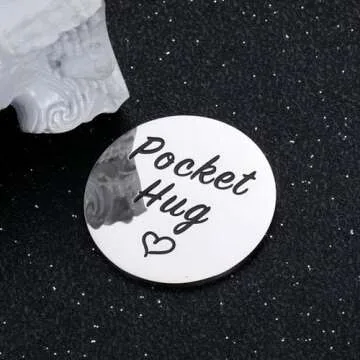 Stocking Stuffers for Teens, Pocket Hug Token 16th 21st Birthday Gift for Daughter Son, Christmas Gifts for Teen Girls Grown Daughter Son Wedding Gifts from Mom Dad First Day of School Birthday