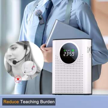 Jkoailiwi Wireless Voice Amplifier for Teachers - Portable and Easy to Use