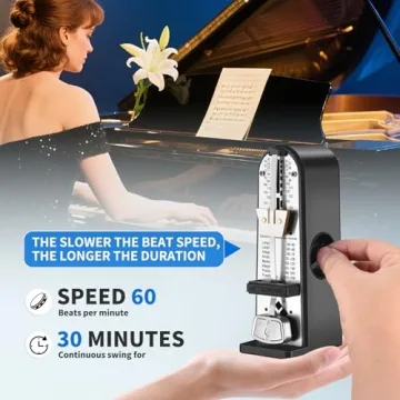 RIVVTA Mechanical Metronome for Accurate Rhythm Control