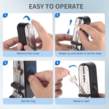 RIVVTA Mechanical Metronome for Accurate Rhythm Control