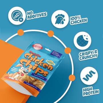 Chip's Naturals Doggie Chicken Chips 15 oz All Natural Treats