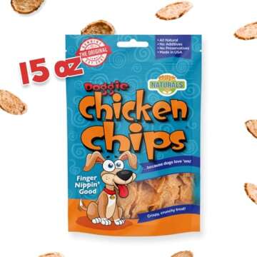 Chip's Naturals Doggie Chicken Chips 15 oz All Natural Treats
