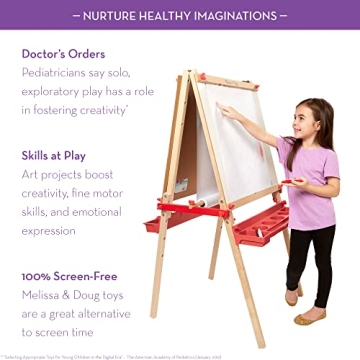 Melissa & Doug 18 Inch Easel Paper Roll 2 Pack White