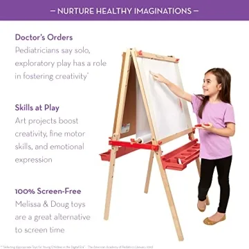 Melissa & Doug 18 Inch Easel Paper Roll 2 Pack White