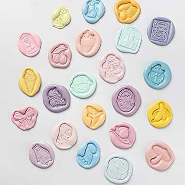 JUPPE Beautiful Cherry Blossoms Wax Seal Stamp, Cherry Blossoms Flower Sealing Wax Stamp, Plant Cherry Blossoms Wax Stamp Wedding Invitation Birthday Party Sealing Stamp