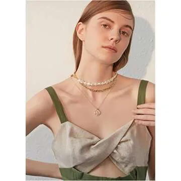 Chic Layered Gold Chain Necklace for Women – Perfect Gift