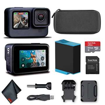 GoPro HERO9 Black - Waterproof Action Camera with Front LCD and Touch Rear Screens, 5K HD Video, 20M...