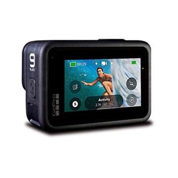 GoPro HERO9 Black - Waterproof Action Camera with Front LCD and Touch Rear Screens, 5K HD Video, 20MP Photos, 1080p Live Streaming, Stabilization + Sandisk 64GB Card and Cleaning Cloth