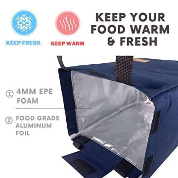 Lunch Bag for Men&Women Insulated Lunch Box Large Waterproof Lunch Tote Bag Reusable Adult Lunch Bag...