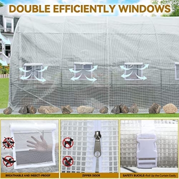 YITAHOME Heavy Duty Portable Greenhouse for Gardening