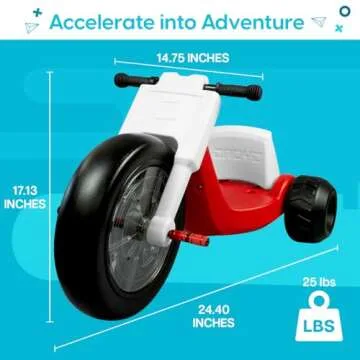 Droyd Romper Electric Tricycle for Kids 3+ 24V Speed Control
