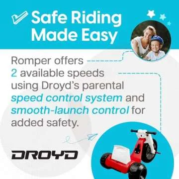 Droyd Romper Electric Tricycle for Kids 3+ 24V Speed Control