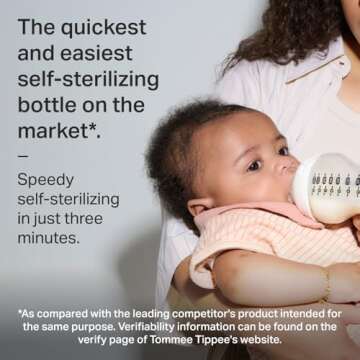 Tommee Tippee Natural Start Anti-Colic BPA Free Baby Bottles, 5oz, Newborn 0+ Months, Slow Flow Breast-Like Nipple, Designed for Seamless Transitions Between Bottle and Breast, Pack of 4