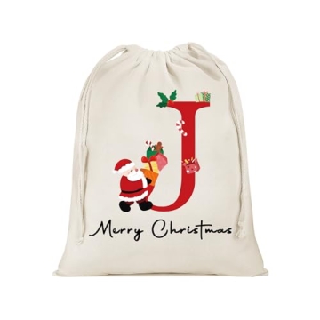 Parima Large Christmas Gift Bags - Personalized Santa Sacks for Gifts and Holiday Cheer