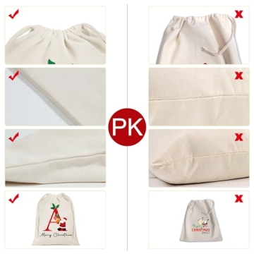 Parima Personalized Large Christmas Gift Bags for Holidays