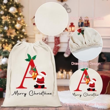 Parima Personalized Large Christmas Gift Bags for Holidays