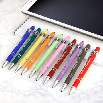 Inspirational Pens Set - 10 Motivational Ballpoint Gifts