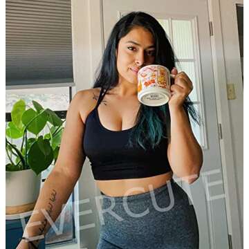 Evercute Cross Back Sport Bras Padded Strappy Criss Cross Cropped Bras for Yoga Workout Fitness Low Impact