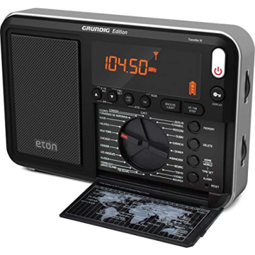 Compact Eton Grundig Traveler Radio with Multiple Bands