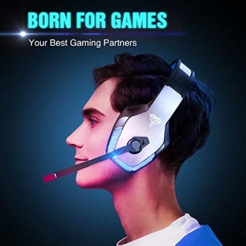 BENGOO V-4 Gaming Headset for Xbox and PC With LED Lights