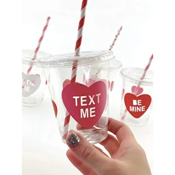 Pink Red Valentines Day Party Cups in Attractive Designs