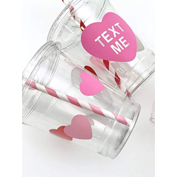 Pink Red Valentines Day Party Cups in Attractive Designs